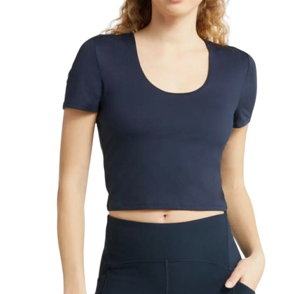 Nordstrom - Zella Scoop Neck Support T Shirt I Size: XL